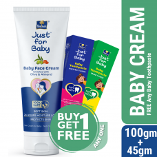 Parachute Just for Baby - Face Cream 100g WITH FREE Toothpaste and Soap